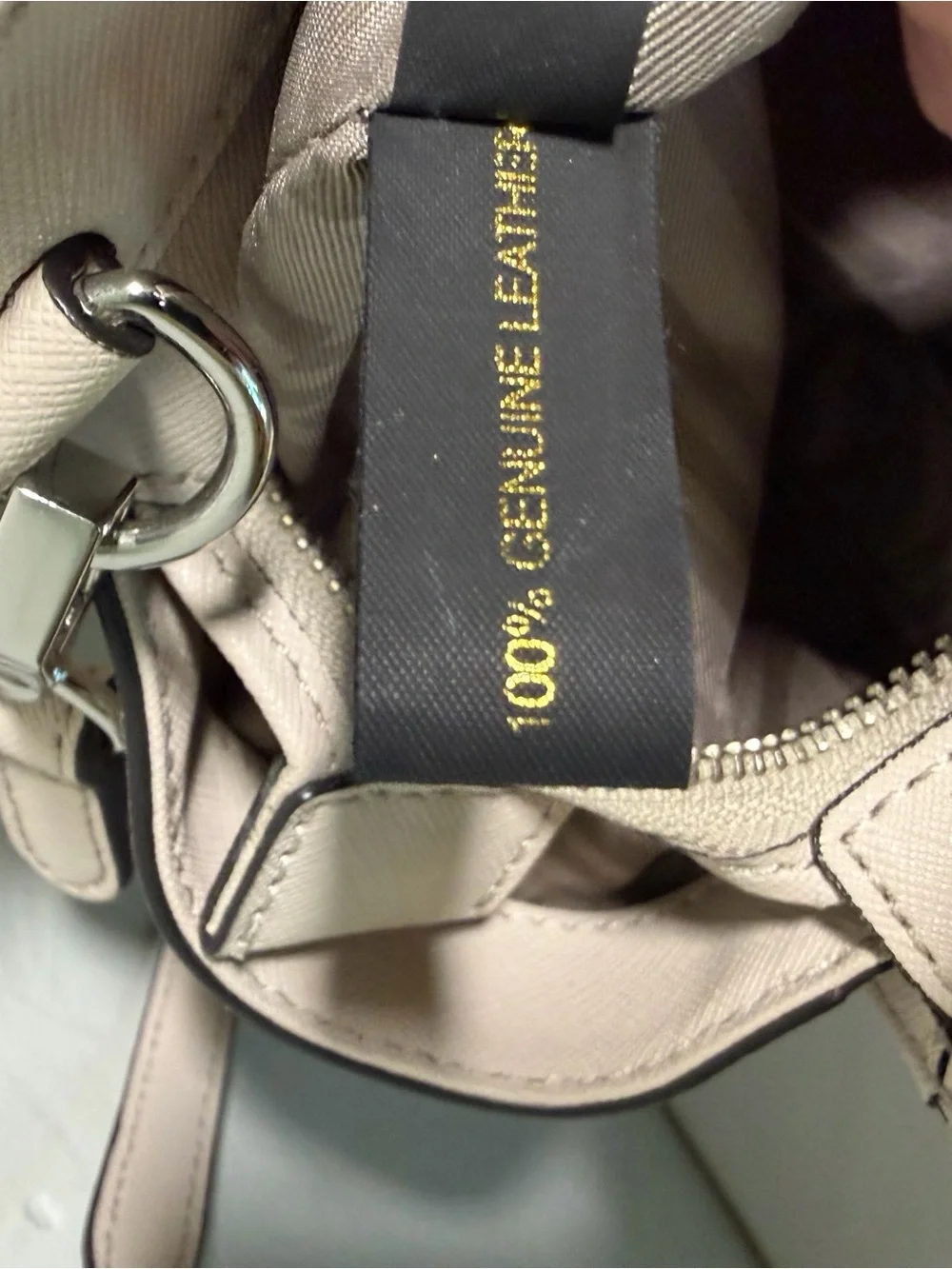 Rebecca Minkoff Leather Cream Structured Satchel